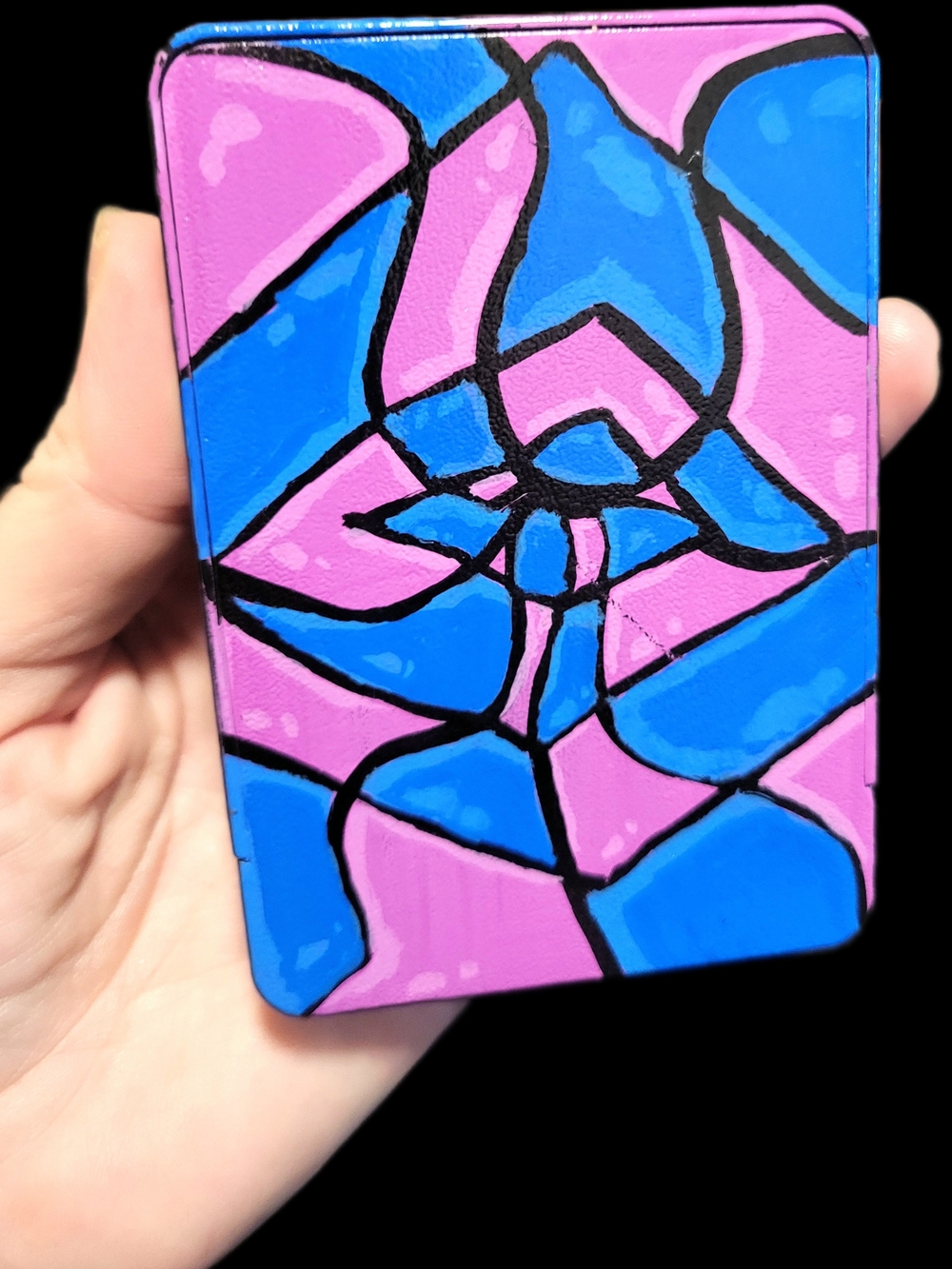 Hard Case Hand Painted In Vibrant Acrylic Colors